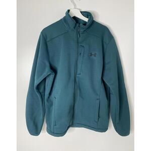 Under Armour Jacket Mens Large Full Zip Long Sleeve Cold Gear Fleece